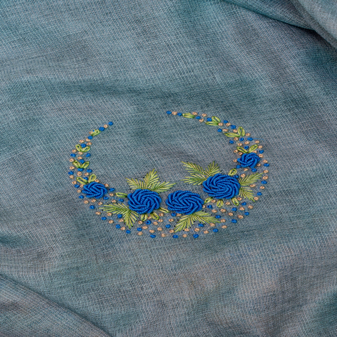 Baby blue Color Set with Kota Silk Duppatta