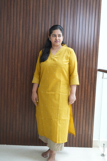Handloom Love in Mustard Hue