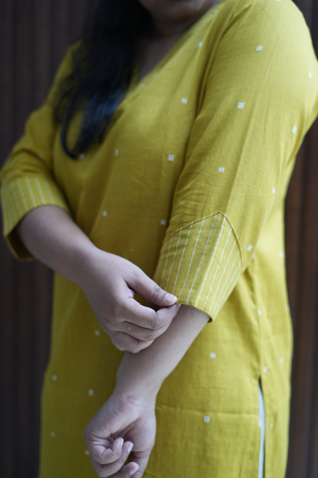 Handloom Love in Mustard Hue