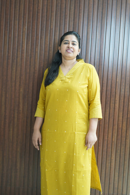 Handloom Love in Mustard Hue