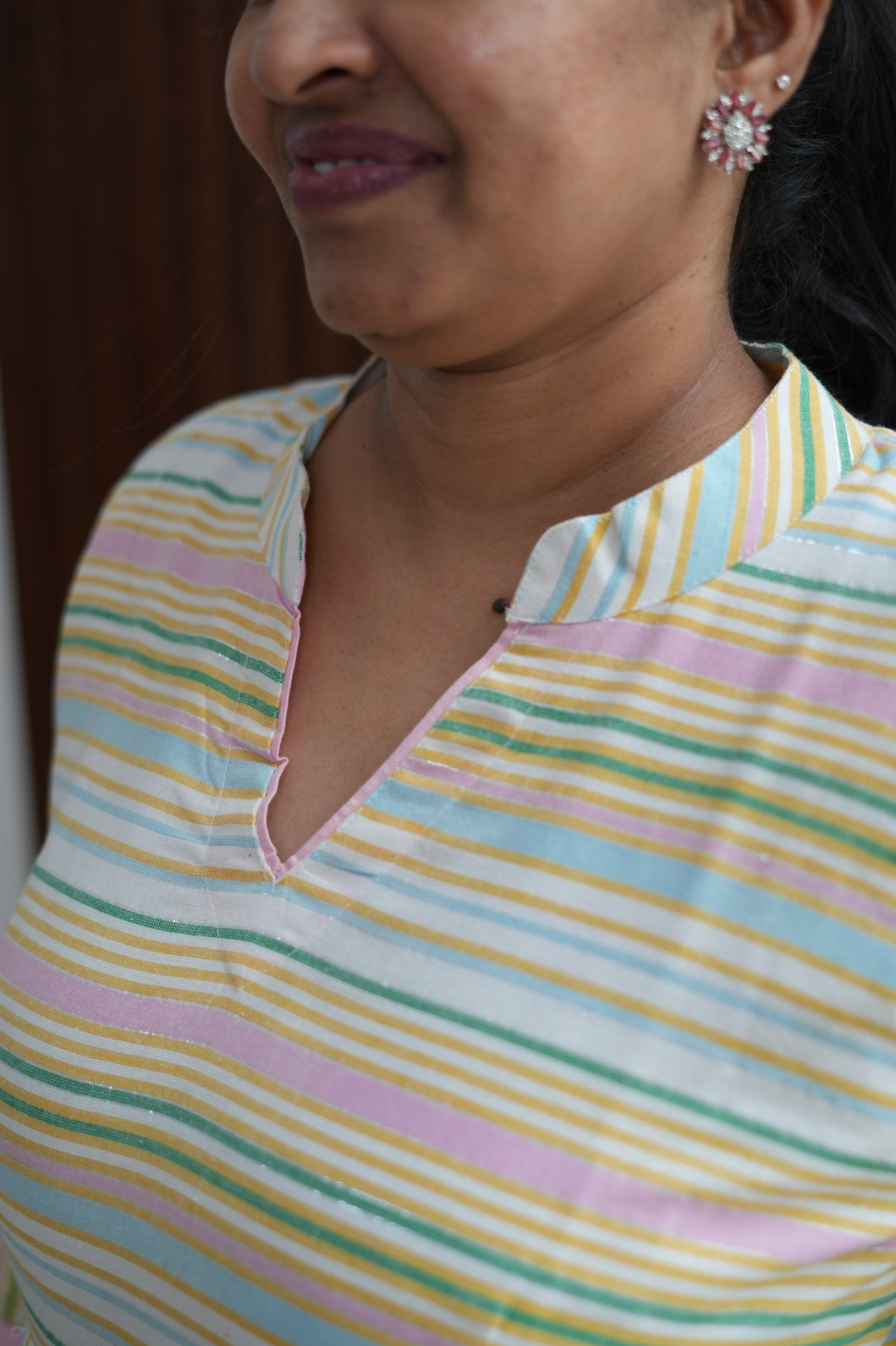 Cassata Pink Stripe Maxi Dress