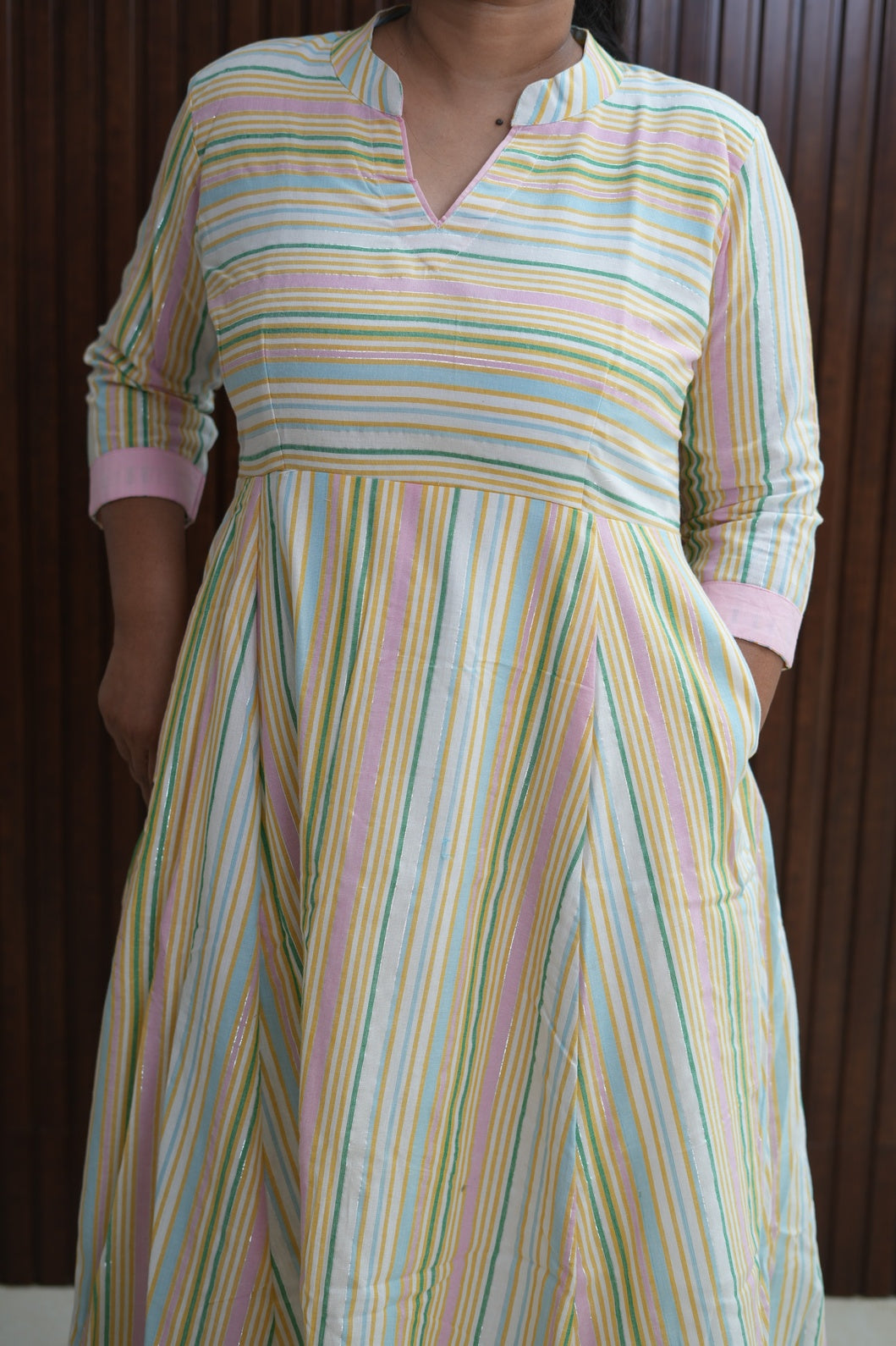 Cassata Pink Stripe Maxi Dress
