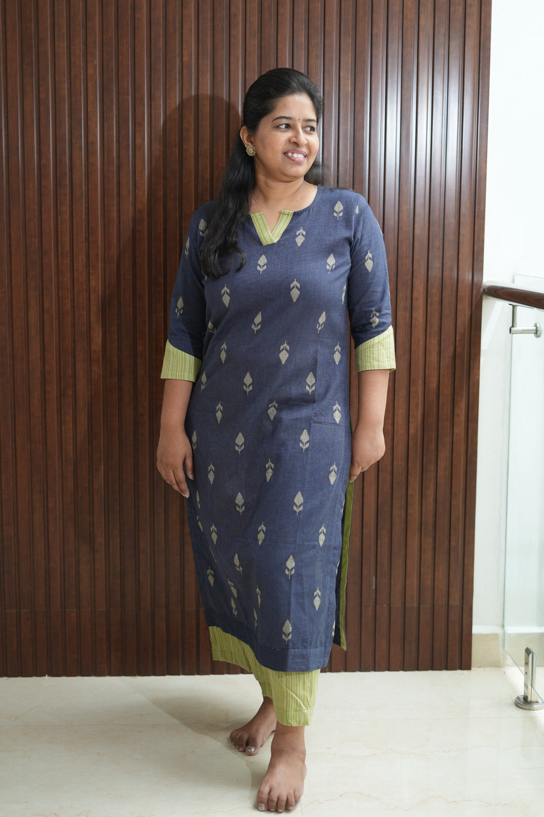 Graphite Navy Kurti