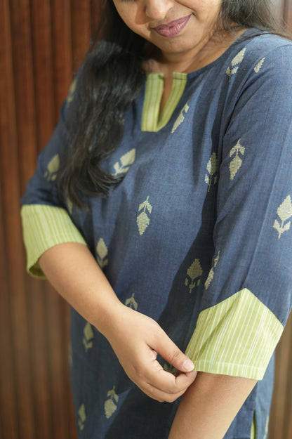 Graphite Navy Kurti