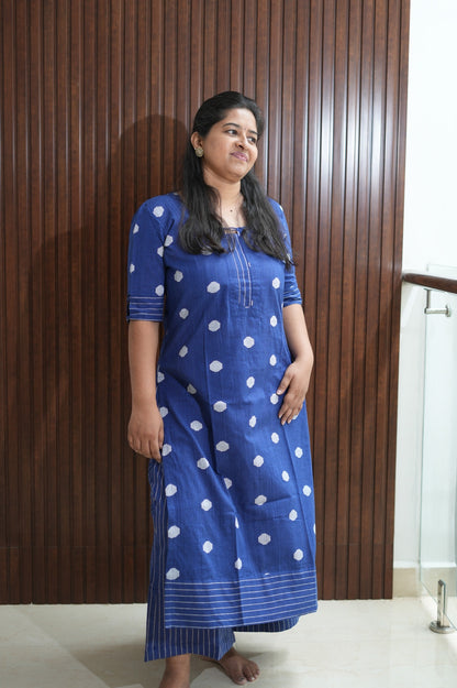 Imperial Blue podium Kurti set