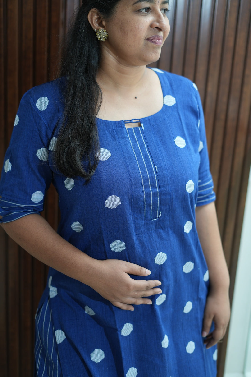 Imperial Blue podium Kurti set