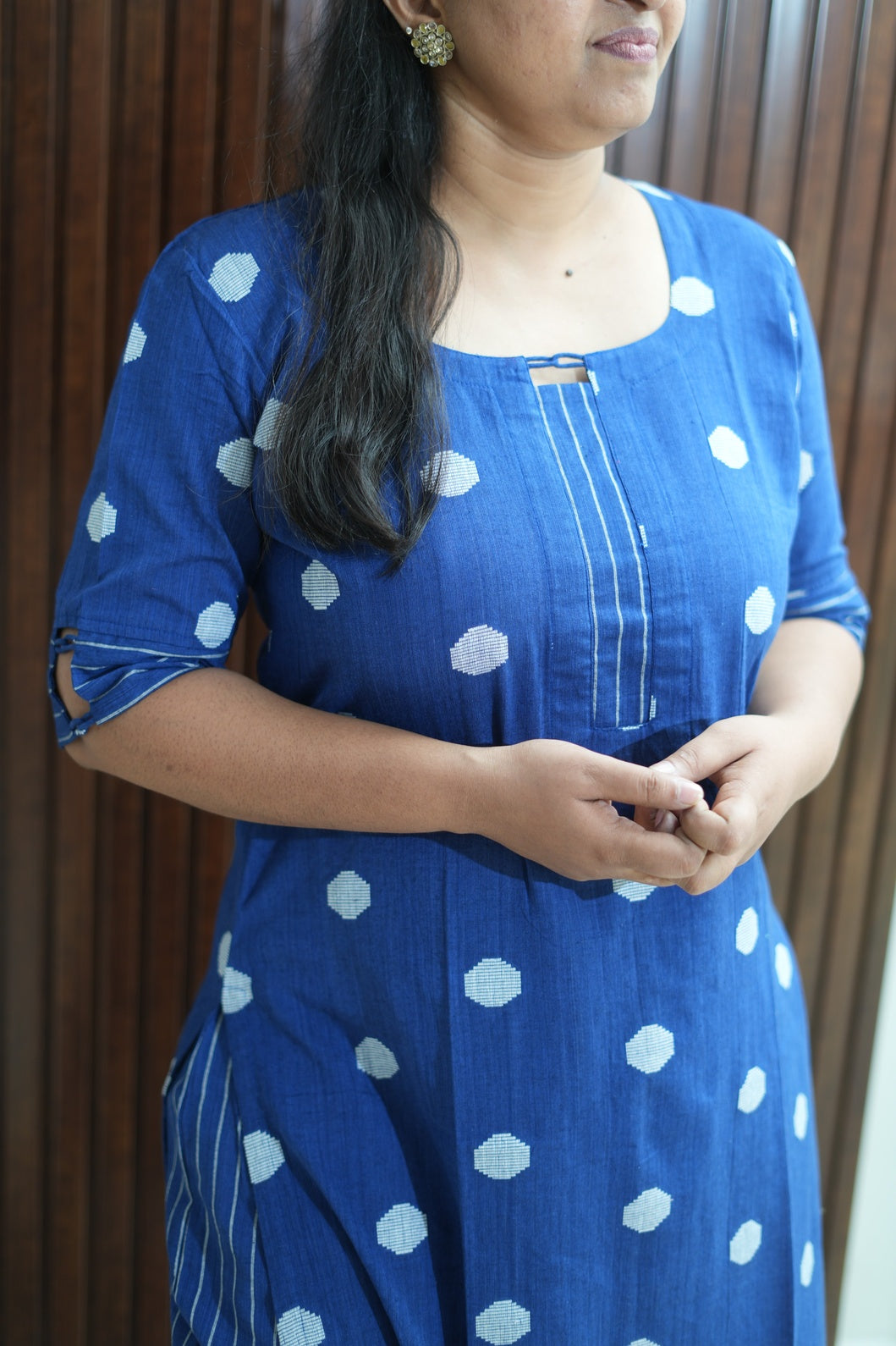 Imperial Blue podium Kurti set