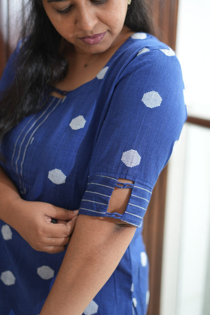 Imperial Blue podium Kurti set