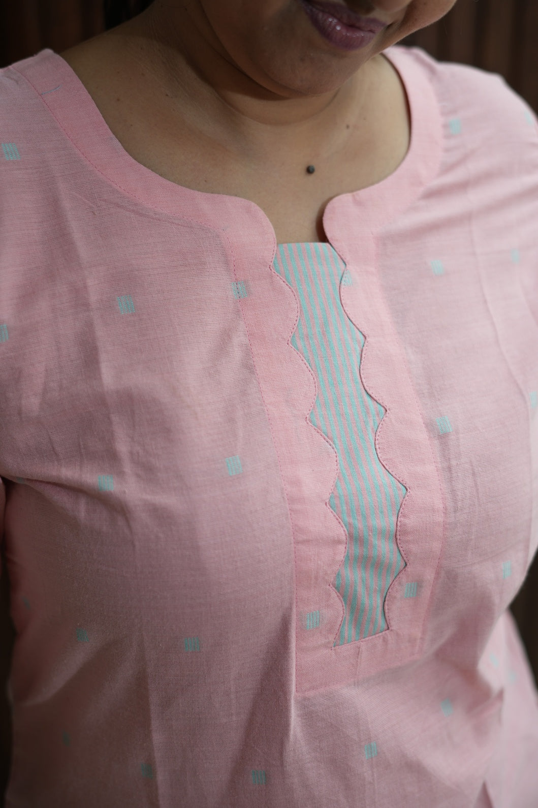 Pastel Pink classic Kurti