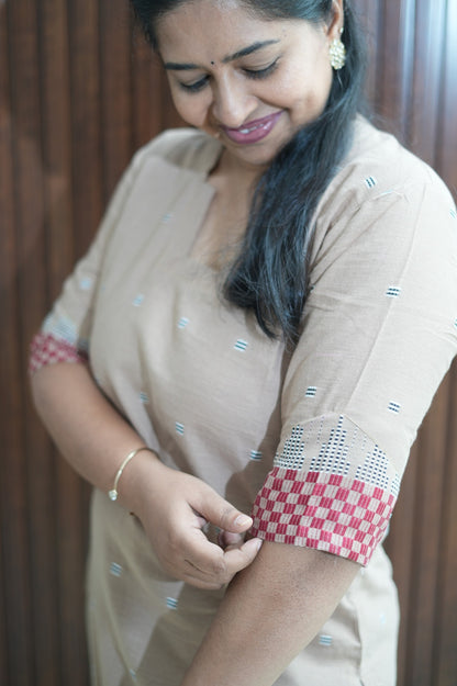 Chikoo Brown Signature Kurti