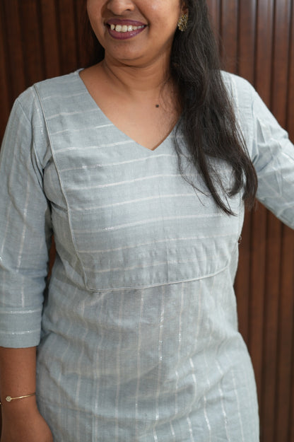 Blush Silver Mist Kurti