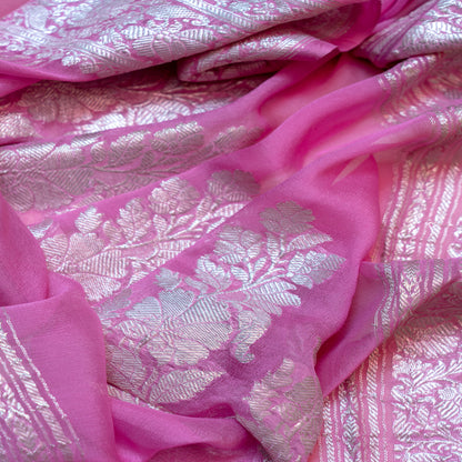 Banarasi georgette kadhi saree